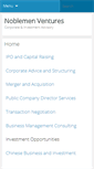 Mobile Screenshot of noblemenventures.com