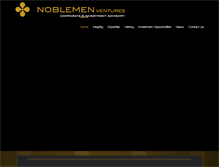 Tablet Screenshot of noblemenventures.com